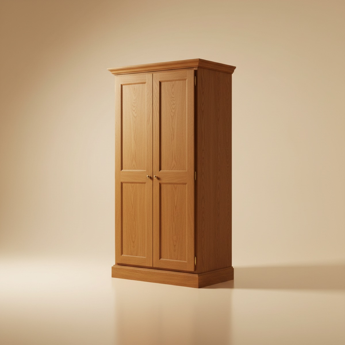 Oak wine cellar cabinet